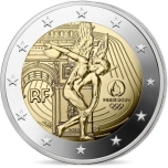 2 € юбилейная монета Франция 2022.г. - Летние Олимпийские игры 2024 в Париже
