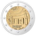 Malta 2022. a 2€ juubelimünt - UNESCO maailmapärandi nimistusse kantud  Hal Saflieni Hypogeum templid