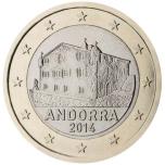 Andorra  1€ käibemünt 2016.a. kilepakendis