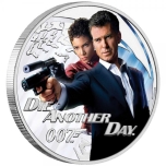 James Bond - Surra veel üks päev Tuvalu 1/2 $ 2022. värvitrükis 99,99% hõbemünt, 15.553 g