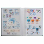 Stockbook hard cover, Din A5, 32 black pages, Black