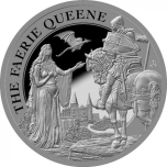 The Faerie Queen. Saint Helena, Ascension ja Tristan da Cunha 1£ 2021 99,9% hopearaha, 1 unssi.