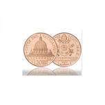  •Искусство и вера.  Ватикан Собор Святого Петра. 20 € 2022 года медная монета, 15 г.
