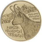 ”Slovakian eläimistö ja kasvisto. Tatra Vuohi. Slovakia 5€ 2022 erikoisraha 