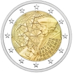 2 € юбилейная монета  2022 г. Австрия -  «35 лет Программа Эразма»