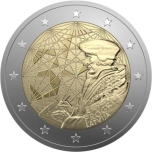2 € юбилейная монета  2022 г. Латвиа -  «35 лет Программа Эразма»