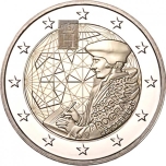 2 € юбилейная монета  2022 г. Люксембург -  «35 лет Программа Эразма»