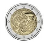 2 € юбилейная монета  2022 г. Португалия -  «35 лет Программа Эразма»