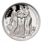 The Three Graces. Tristan da Cunha 2£ 2021 2 oz 99,9% silver coin
