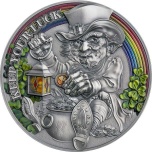 Keep your Luck -Cameroon 2000 CFA 2022. Antique finish 99,9% Silver Coin, 50 gr 