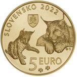 ”Slovakian eläimistö ja kasvisto Ilves". Slovakia 5€ 2022 erikoisraha 