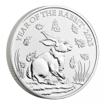 Jänese aasta 2023 -  Suurbritannia 5 £ vask-nikkel münt, 28.28 g