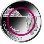 Polar Zone Germany 5€ 2021 commemorative coinwith polymer 