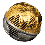 Bull & Bear. 3D - Samoa 5 $ 2022. v. 2 unssi hopearaha kultauksella ja antikpatinoiti