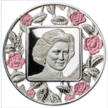 Lady Diana. Djibouti 200 Fr. 2022. 2 oz 99,9% silver coin Pink Enamel