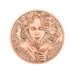  "Календула" - Австрия 10€ 2022 г. медная монета. 15 г.
