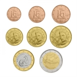 Годовой набор Евро монет Хорватия 2023 года - комплект