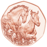 Friends for life. Austria 5 € 2020 copper coin, 8,5 g
