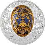 Peter Carl Fabergé – Tsarevich Egg. Mongolia 1000 Togrog 2023  99,9% silver coin 2oz