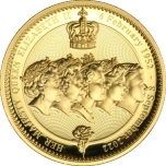  "Ее Величество королева Елизавета II". 1$ 2022 г.  монета. 45 гp. 