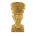 "Нефертити", Самоа, 50 тала, 2023 г. 99.9% золотая монета, 1 грамм.