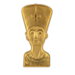 Nefertiti Bust  Djibouti Samoa 50 Tālā 2023  99,9% gold coin, 1 g