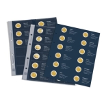 Комплект OPTIMA листов для 2€ юбилейных монет 2022 года -  "35 лет Программа Эразма"