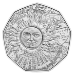  "C Новым 2024 годом." - Австрия, 5 €, 2024 г. 92,5% серебряная монета, 7,78 г.