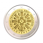 Slovakkia 2023 a 2 € juubelimünt -  100 aastat esimesest vereülekandest Slovakkias