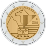 2 € юбилейная монета  2024 г. Италия - 250 лет финансовой гвардии (Guardia di finanza) 