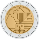 Italia 2€ erikoisraha 2024 - 250 vuotta Guardia di Finanza ‑joukkojen perustamisesta