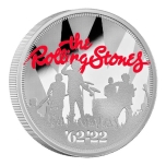 Muusika legendid - The Rolling Stones - Suurbritannia 2£ 2022.a. värvitrükis 1-untsine 99,9% hõbemünt