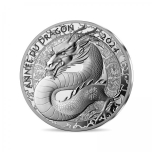Lunar Year of the Dragon 2024. - France -10€ 2024 99,9 % Silver Proof coin 22,2 g