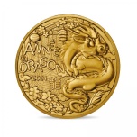 Lunar Year of the Dragon 2024 France 0,25€ Brilliant Uncirculated Coin