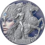 Valkyrie Femina Bellator 2 oz Antique finish Silver Coin 2000 Francs CFA Cameroon 2023