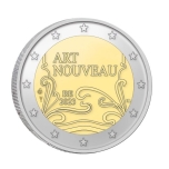 2 € юбилейная монета 2023 г. Бельгия - 130 лет стилю ар-нуво в Бельгии 