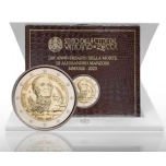 2 € юбилейная монета 2023 г. Ватикан -150 лет со дня смерти Алессандро Мандзони 