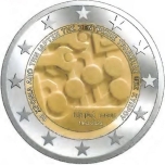 Küprose 2023 a 2€ juubelimünt - Küprose keskpanga asutamise 60. aastapäev