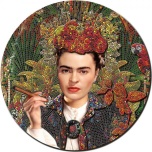 Frida Kahlo La Maravilla. Palau 20 $ 2023.a. mikromosaiiktehnikas.3 untsine värvitrükis 99,9% hõbemünt mikromosaiiktehnikas. 