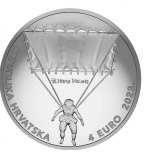 Инновации Фауста Вранчича. 4 € Хорватия 2023 года 99,99% серебрянная монета, 31,1 г.
