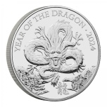 Draakoni aasta 2024 -  Suurbritannia 5 £ vask-nikkel münt, 28.28 g