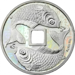Everything goes well. - Fortune. Samoa 1$  2023 99,9% Silver Coin/pedant .10 g