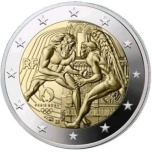 Ranska 2€ erikoisraha 2024 - Olympialaiset 2024 – paini (coin card(