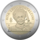 2 € юбилейная монета  2024 г. Италия - Рита Леви-Монтальчини 