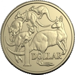 Австралия. 1$, 2024 г.корол Карл III Монета регулярного выпуска.