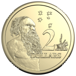 Австралия. 2$, 2024 г.король.Карла III Монета регулярного выпуска.