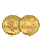 "Disney 100 Mickey Mouse.= . Solomon Islands 10$ 2023 99,9% Gold Coin 0,5 g