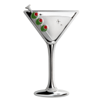 "Martini kokteil" - Samoa 1$ 2023.a. värvitrükis 99.9% hõbemünt, 10 g