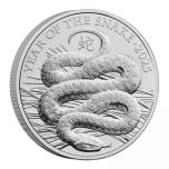Käärmen vuosi 2025  Isobritannia 5 £ 2024 kupari-nikkeli raha, 28,28 g