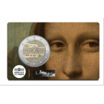 Ranska 2€ erikoisraha 2025 - The Louvre Museum "Mona Lisa" (coin card(
